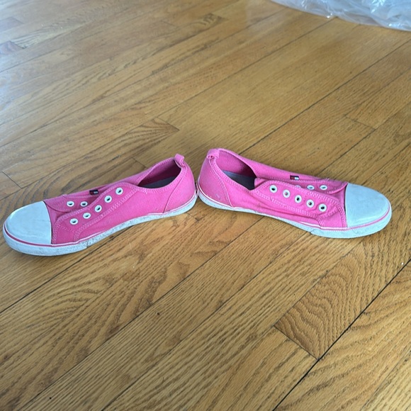Tommy Hilfiger Pink Laceless Sneakers Size 5 - Picture 8 of 9